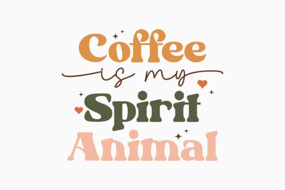 Coffee is My Spirit Animal: A Retro Embroidery Design