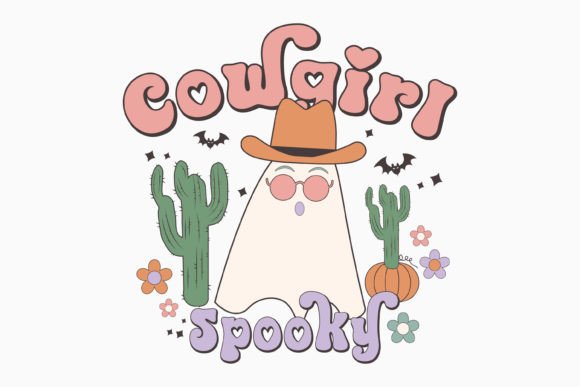 Halloween Cowgirl Spooky Retro SVG: A Must for Creative Crafts