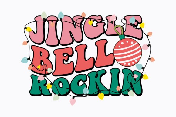 Jingle Bell Rockin Christmas Retro Svg: A Graphics Gem for Crafts