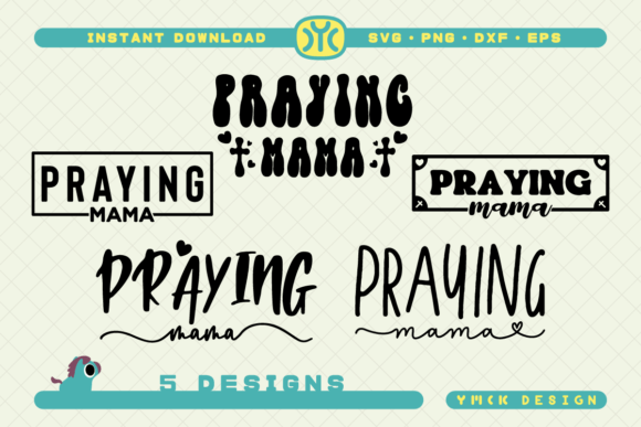 Praying Mama SVG 5 Designs: A Crafty Graphics Gem