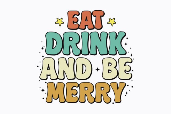 Retro Christmas Graphics for Festive Crafts