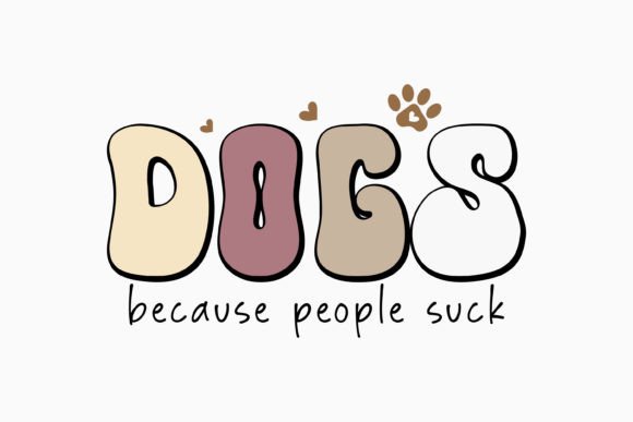 Retro Dog Quote SVG for Crafts and Graphics
