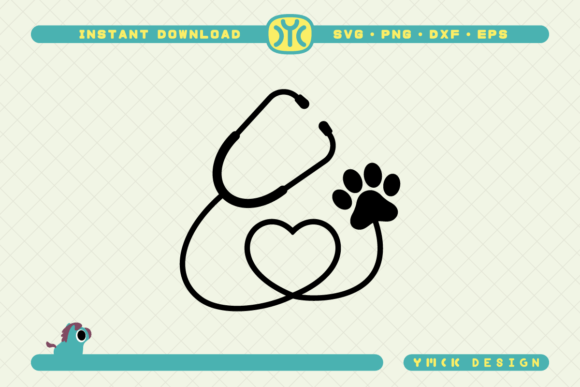 Veterinarian Stethoscope SVG for Modern Branding